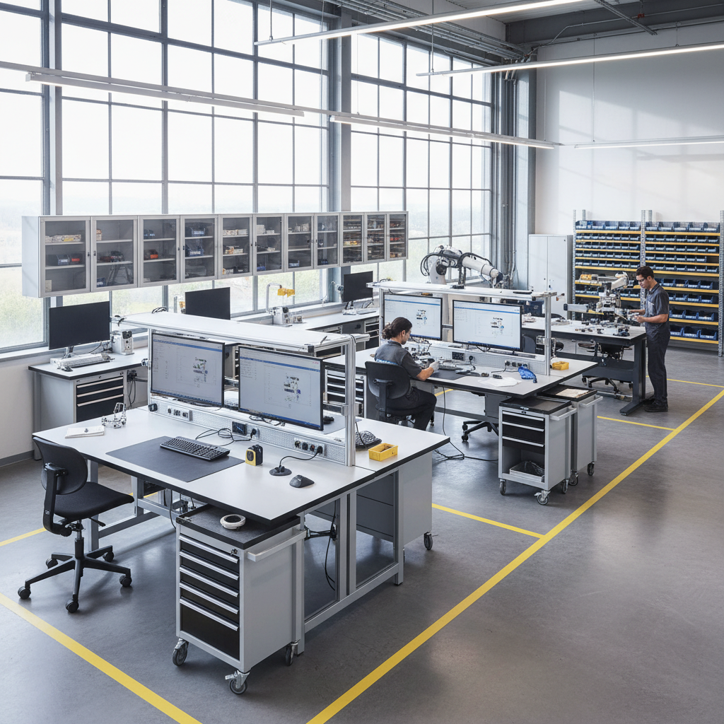 Realistische foto passend bij Professionele werkplaatsinrichting voor optimale efficiency en veiligh